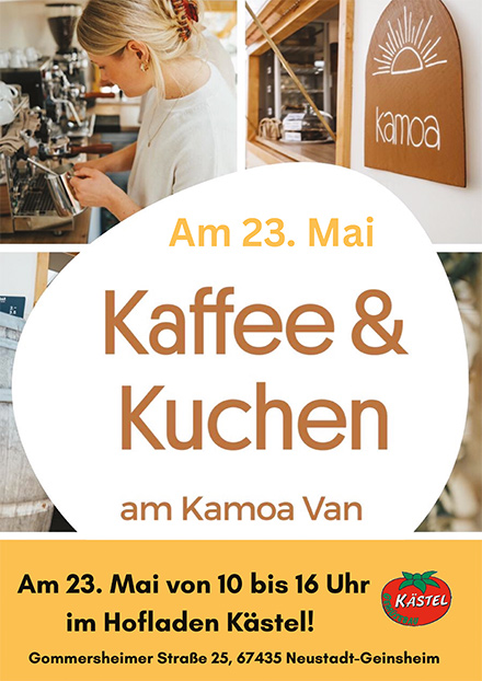 Handzettel Kaffee und Kuchen